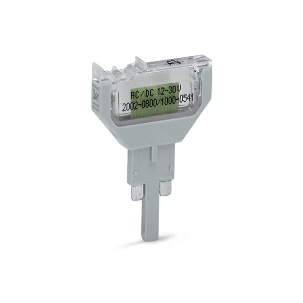 Wago 2002-800/1000-836 Bauelementestecker 1-polig LED rot 5,2 mm breit grau