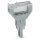 Wago 2002-820 Leerstecker 10,4 mm breit 4-polig grau