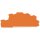 Wago 2003-6693 Abschluss- und Zwischenplatte 1 mm dick orange