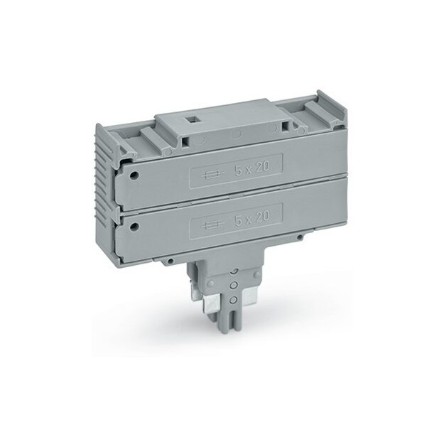 Wago 2003-911 Doppelsicherungsstecker ohne Defektanzeige grau