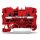Wago 2004-1203 2-Leiter-Durchgangsklemme 4 mm² rot