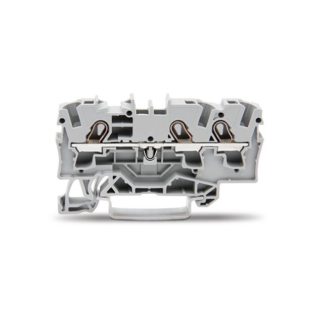 Wago 2004-1301 3-Leiter-Durchgangsklemme 4 mm² grau