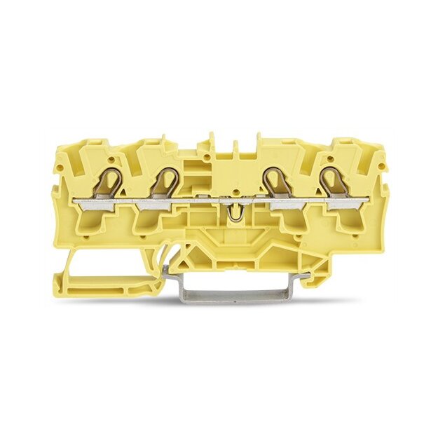 Wago 2004-1406 4-Leiter-Durchgangsklemme 4 mm² gelb