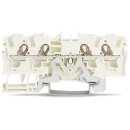 Wago 2004-1408 4-Leiter-Schirmleiterklemme 4 mm²...