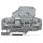 Wago 2006-1621 2-Leiter-Sicherungsklemme mit schwenkbarem Sicherungshalter für G-Sicherungseinsatz 5 x 30 mm 6 mm² grau