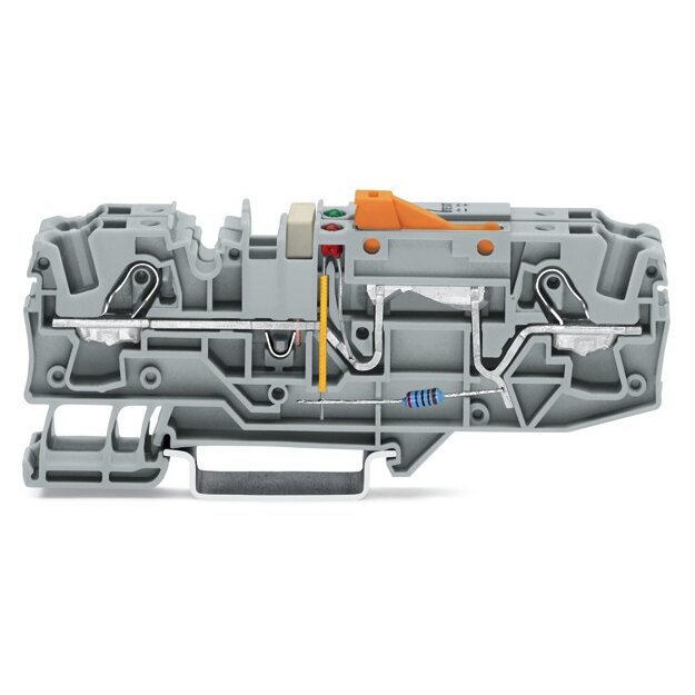 Wago 2006-1671/1000-849 Erdleiter-Trennklemme 48 V 6 mm² grau