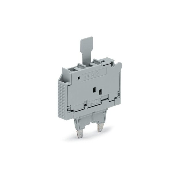 Wago 2006-911/1000-836 Sicherungsstecker für G-Sicherungseinsatzerungseinsatz 5 x 20 mm 230 V grau