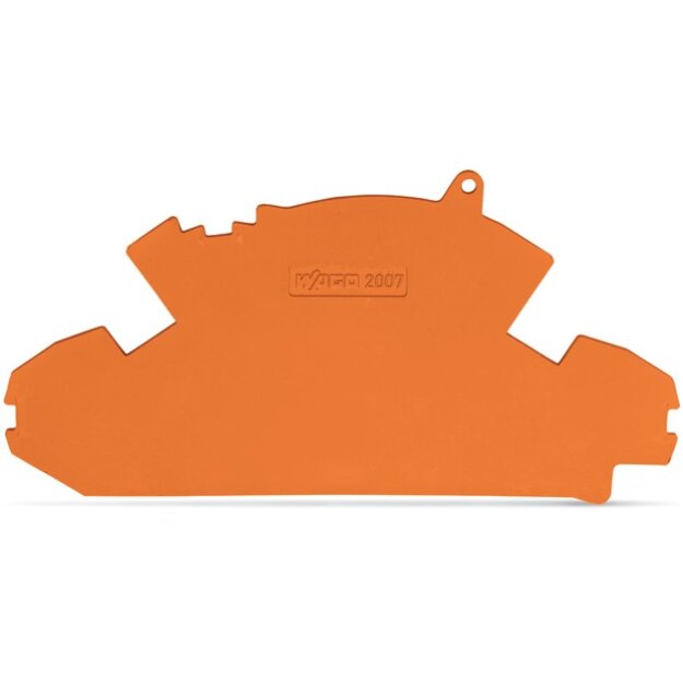 Wago 2007-8894 Abschluss- und Trennplatte 1,5 mm dick orange