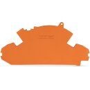 Wago 2007-8894 Abschluss- und Trennplatte 1,5 mm dick orange