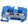 Wago 2010-1204 2-Leiter-Durchgangsklemme 10 mm² blau