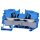 Wago 2016-1204 2-Leiter-Durchgangsklemme 16 mm² blau