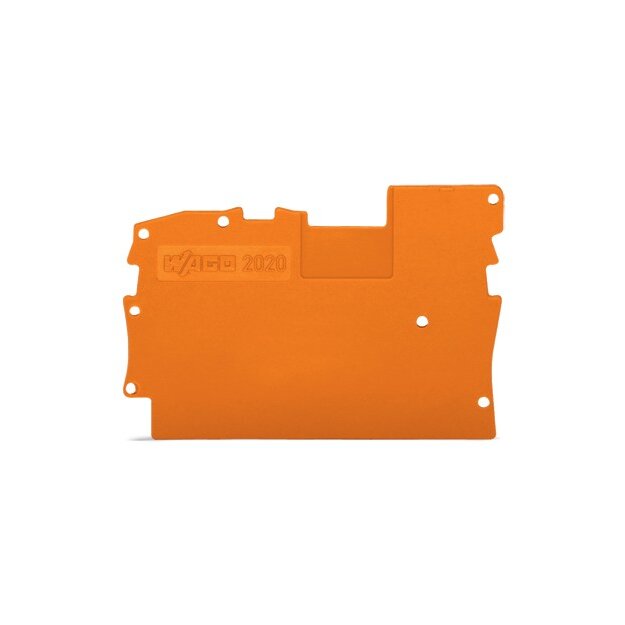 Wago 2020-1292 Abschluss- und Zwischenplatte 1 mm dick orange