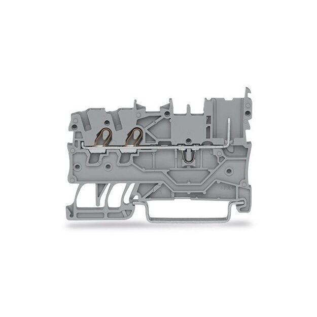 Wago 2020-1301 2-Leiter/1-Pin-Basisklemme 1 mm² grau