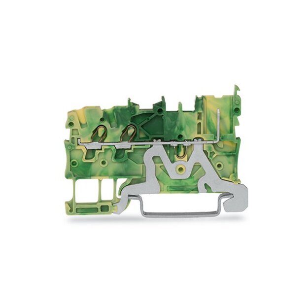 Wago 2020-1307 2-Leiter/1-Pin-PE-Basisklemme 1 mm² grün-gelb