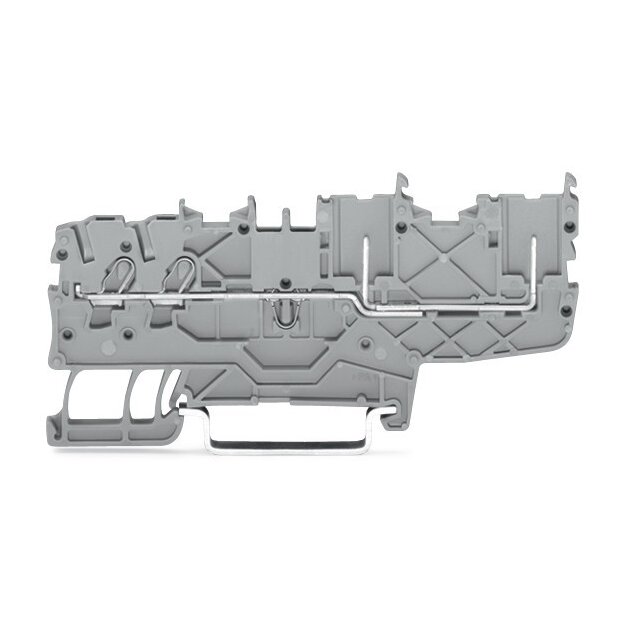 Wago 2020-1401 2-Leiter/2-Pin-Basisklemme 1 mm² grau