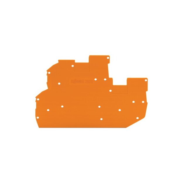Wago 2020-2292 Abschluss- und Zwischenplatte 1 mm dick orange