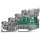 Wago 2020-5417/1102-950 4-Leiter-Initiatorenklemme LED gelb für PNP-(plus-)schaltende Initiatoren mit PE-Anschluss 1 mm² grau
