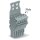 Wago 2022-105/144-000 1-Leiter-Federleiste Zugentlastungsplatte 2,5 mm² 5-polig grau