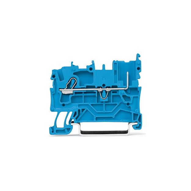Wago 2022-1204 1-Leiter/1-Pin-Basisklemme 2,5 mm² blau