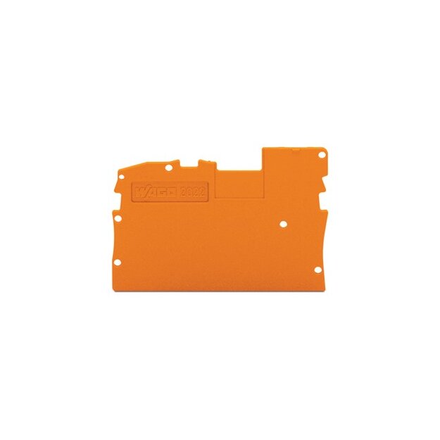 Wago 2022-1292 Abschluss- und Zwischenplatte 1 mm dick orange