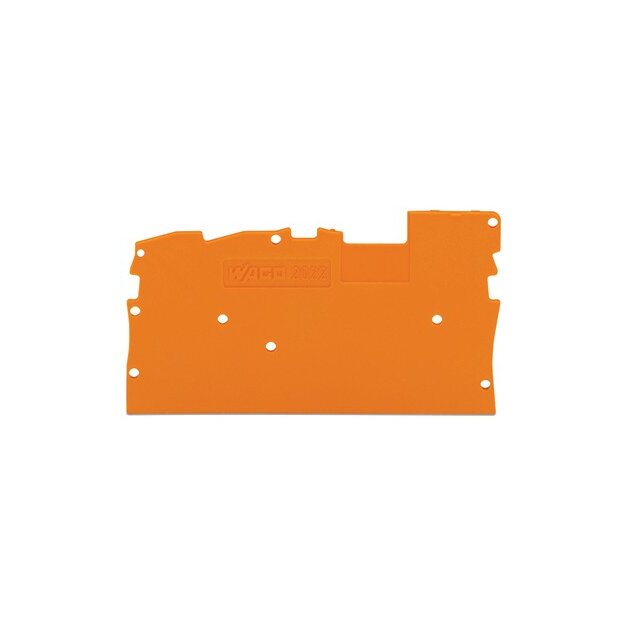 Wago 2022-1392 Abschluss- und Zwischenplatte 1 mm dick orange