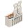 Wago 2091-1106 1-Leiter-Federleiste Griffplatte 1,5 mm² Rastermaß 3,5 mm 6-polig lichtgrau