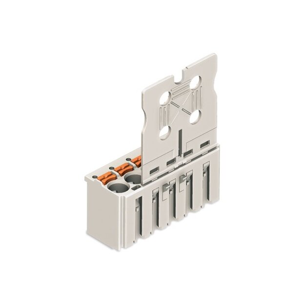 Wago 2092-1103 1-Leiter-Federleiste Griffplatte 2,5 mm² Rastermaß 5 mm 3-polig lichtgrau