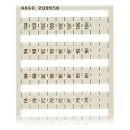 Wago 209-958 WSB-Beschriftungskarte 1A, 1B, ..., 1G, 1H,...
