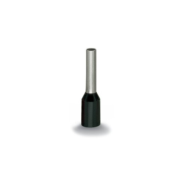 Wago 216-244 Aderendhülse Hülse für 1,5 mm² / AWG 16 mit Kunststoffkragen schwarz