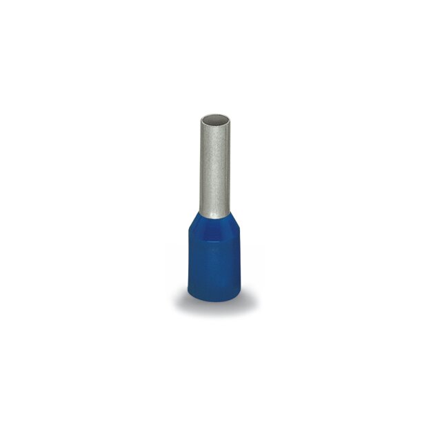 Wago 216-246 Aderendhülse Hülse für 2,5 mm² / AWG 14 mit Kunststoffkragen blau