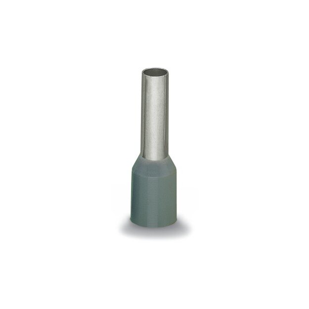 Wago 216-287 Aderendhülse Hülse für 4 mm² / AWG 12 mit Kunststoffkragen grau