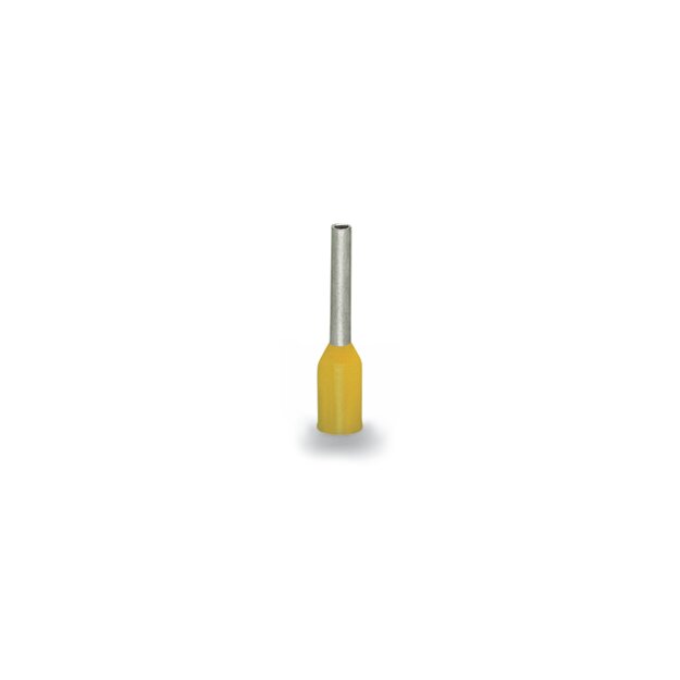 Wago 216-321 Aderendhülse Hülse für 0,25 mm² / AWG 24 mit Kunststoffkragen gelb