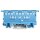 Wago 221-500/000-006 Befestigungsadapter Serie 221 - 4 mm² blau