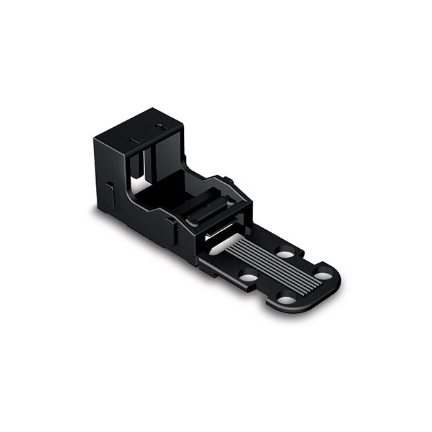 Wago 221-502/000-004 Befestigungsadapter für 2-Leiter-Klemmen Serie 221 - 4 mm² schwarz