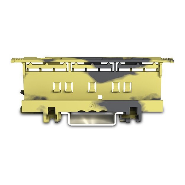Wago 221-510/000-053 Befestigungsadapter Serie 221 - 6 mm² dunkelgrau-gelb