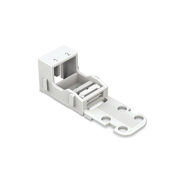 Wago 221-512 Befestigungsadapter für 2-Leiter-Klemmen Serie 221 - 4 mm² weiß