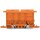 Wago 222-500 Befestigungsadapter Serie 222 orange