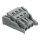 Wago 231-103/037-000 1-Leiter-Federleiste Verriegelungsklinke 2,5 mm² Rastermaß 5 mm 3-polig grau