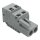 Wago 231-112/102-000 1-Leiter-Federleiste mit integrierter Abschlussplatte 2,5 mm² Rastermaß 5 mm 12-polig grau