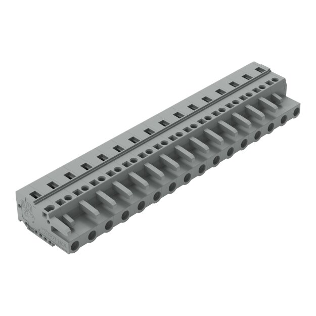 Wago 231-206/026-000 1-Leiter-Federleiste 2,5 mm² Rastermaß 7,5 mm 6-polig grau