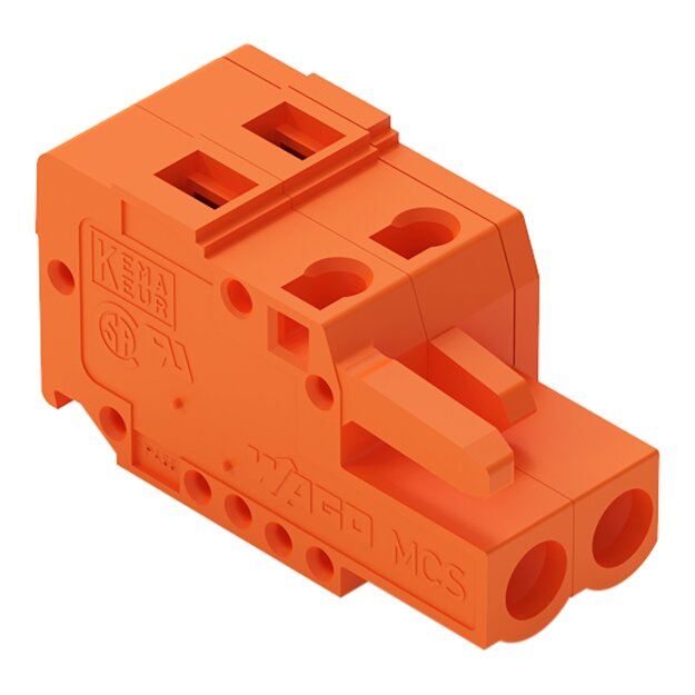 Wago 231-318/026-000 1-Leiter-Federleiste 2,5 mm² Rastermaß 5,08 mm 18-polig orange