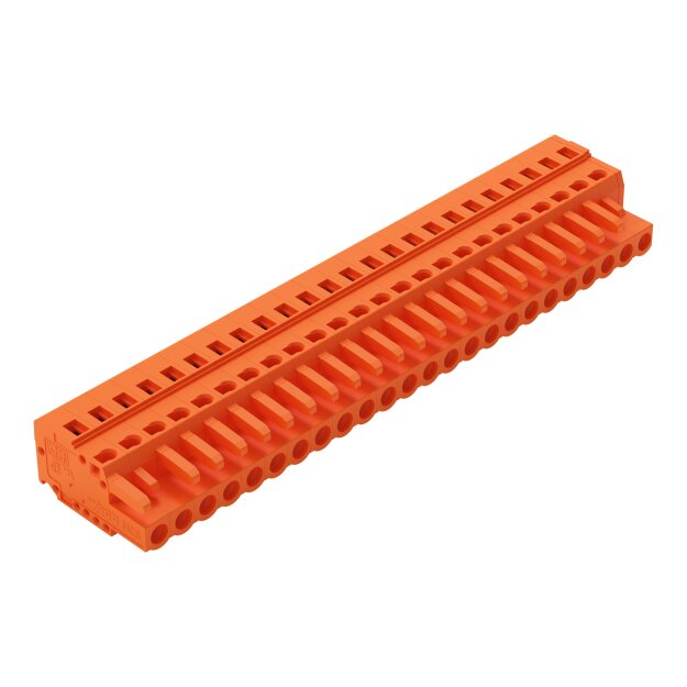 Wago 231-324/026-000 1-Leiter-Federleiste 2,5 mm² Rastermaß 5,08 mm 24-polig orange