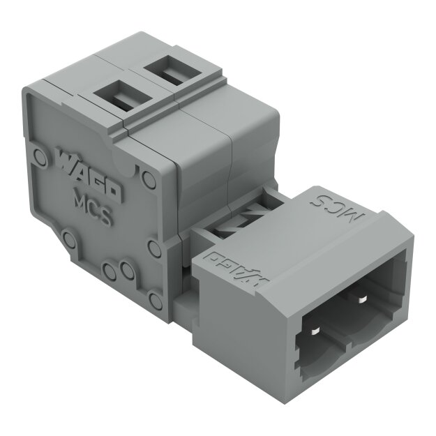 Wago 231-603/032-000 1-Leiter-Stiftleiste Zugentlastungsplatte 2,5 mm² Rastermaß 5 mm 3-polig grau
