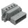Wago 231-604/019-000 1-Leiter-Stiftleiste Befestigungflansch 2,5 mm² Rastermaß 5 mm 4-polig grau