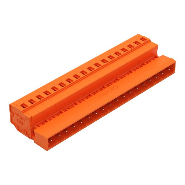 Wago 231-648 1-Leiter-Stiftleiste 2,5 mm² Rastermaß 5,08 mm 18-polig orange