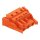 Wago 231-703/037-000 1-Leiter-Federleiste Verriegelungsklinke 2,5 mm² Rastermaß 7,62 mm 3-polig orange