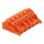 Wago 231-705/037-000 1-Leiter-Federleiste Verriegelungsklinke 2,5 mm² Rastermaß 7,62 mm 5-polig orange