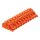 Wago 231-710/037-000 1-Leiter-Federleiste Verriegelungsklinke 2,5 mm² Rastermaß 7,62 mm 10-polig orange