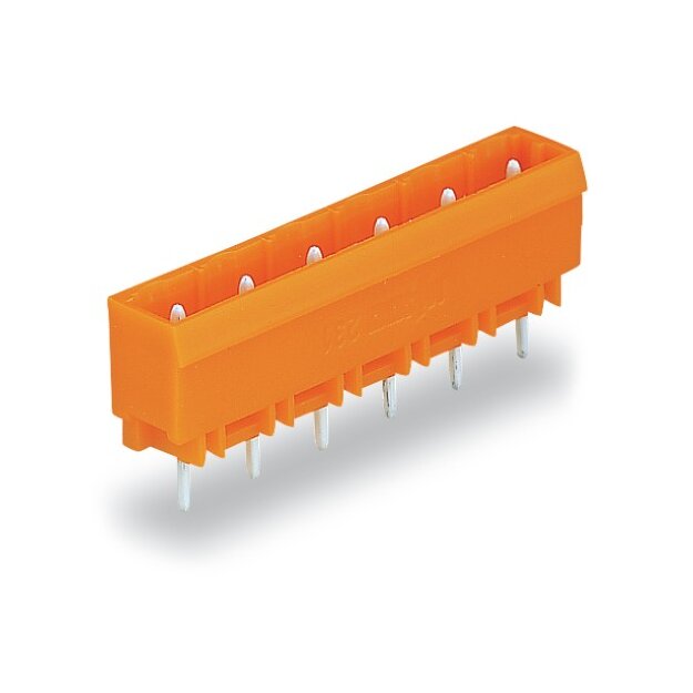 Wago 231-740/001-000 THT-Stiftleiste gerade Rastermaß 7,62 mm 10-polig orange