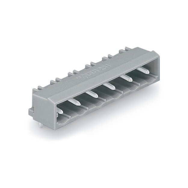 Wago 231-864/001-000 THT-Stiftleiste abgewinkelt Rastermaß 7,5 mm 4-polig grau